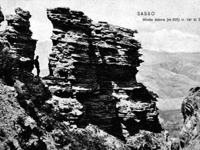 Particolare della cima di Monte Adone nel 1905