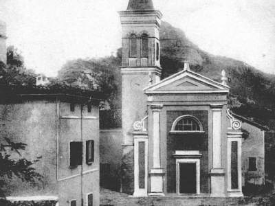 La chiesa di Badolo nel 1902