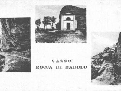 Cartolina con tre particolari di Badolo nel 1930