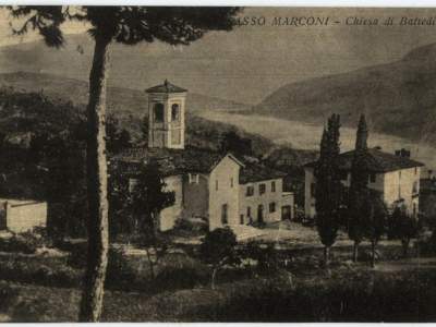 La chiesa di Battedizzo nel 1937