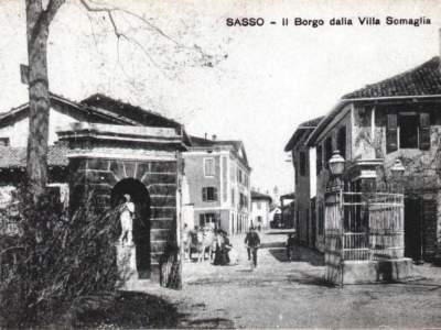 Ingresso di villa Somaglia nel 1913