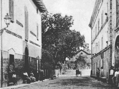 Ingresso al Borgo visto da sud nel 1898