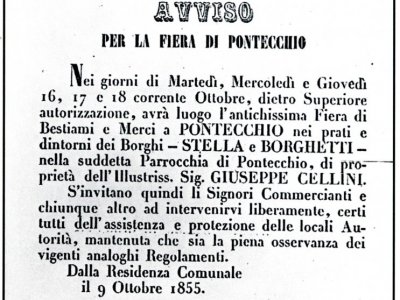 18 giugno 1854 manifesto Fiera del Borgo