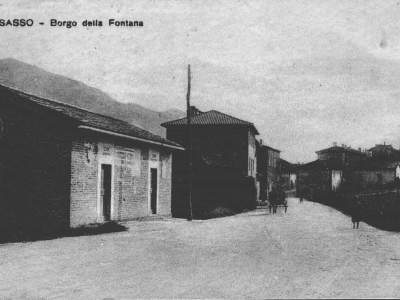 Fontana, ingresso del paese nel 1912