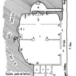 Pianta ipotetica dell’antico santuario della B. V. del Sassodisegnata nel 1984