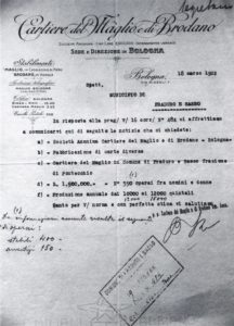  Documento del 18 marzo 1922.